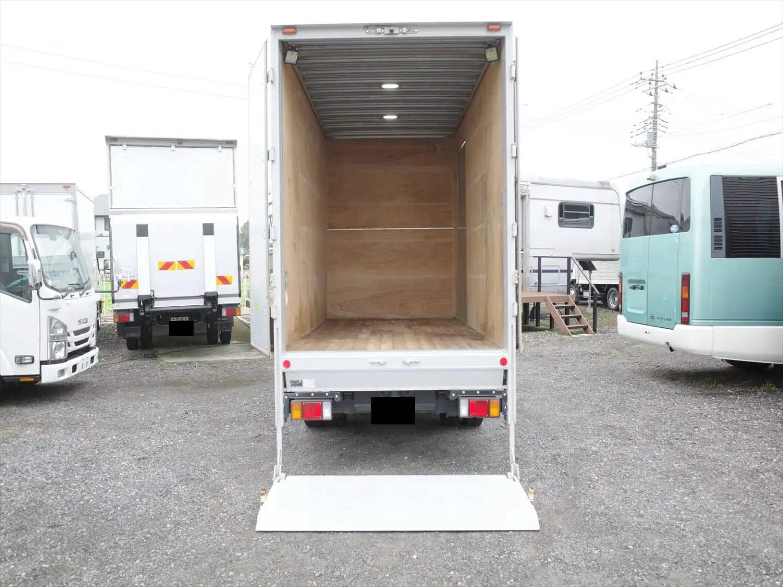 いすゞ エルフ 小型 アルミバン パワーゲート サイドドアの中古トラック画像7