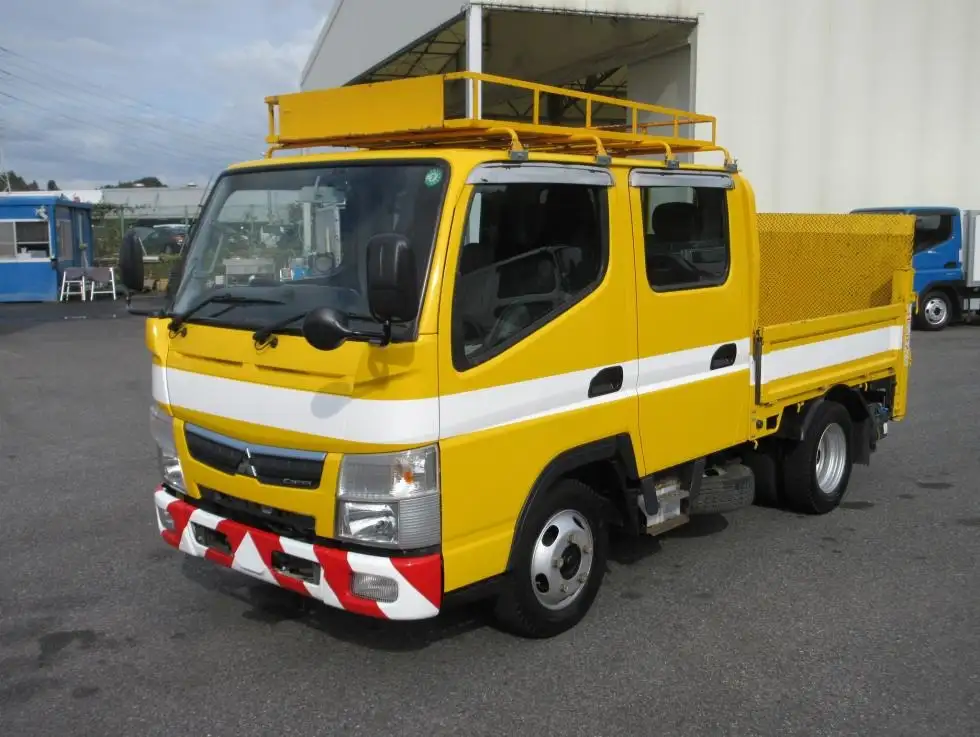 三菱 キャンター 小型 平ボディ Wキャブ パワーゲート の中古トラック【車両No.199886】