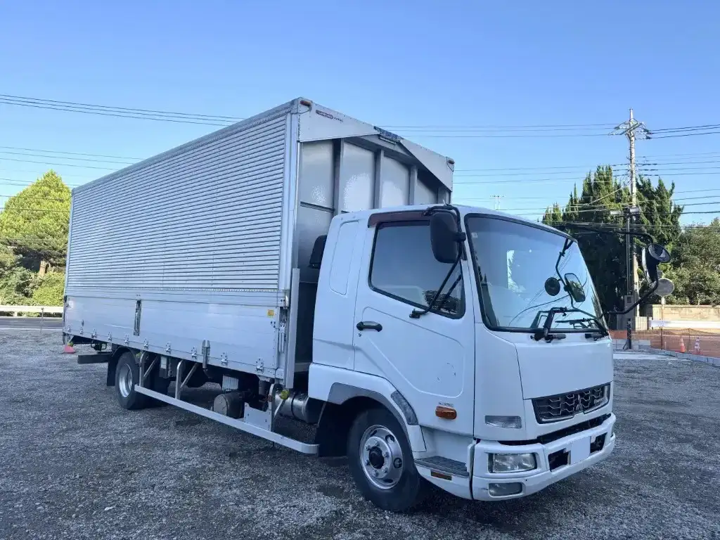 三菱 ファイター 中型/増トン ウイング ベッド TKG-FK61Fの中古トラック画像2