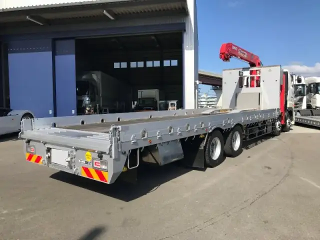 日野 プロフィア 大型 車両重機運搬 4段クレーン ラジコンの中古トラック画像3