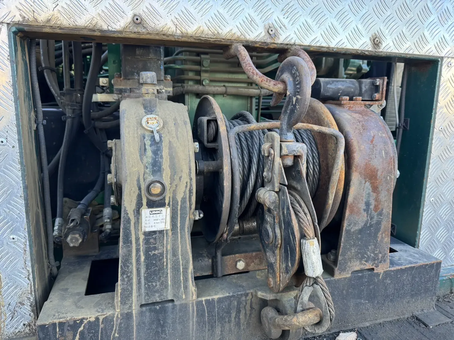 三菱 スーパーグレート 大型 車両重機運搬 5段クレーン ラジコンの中古トラック画像10