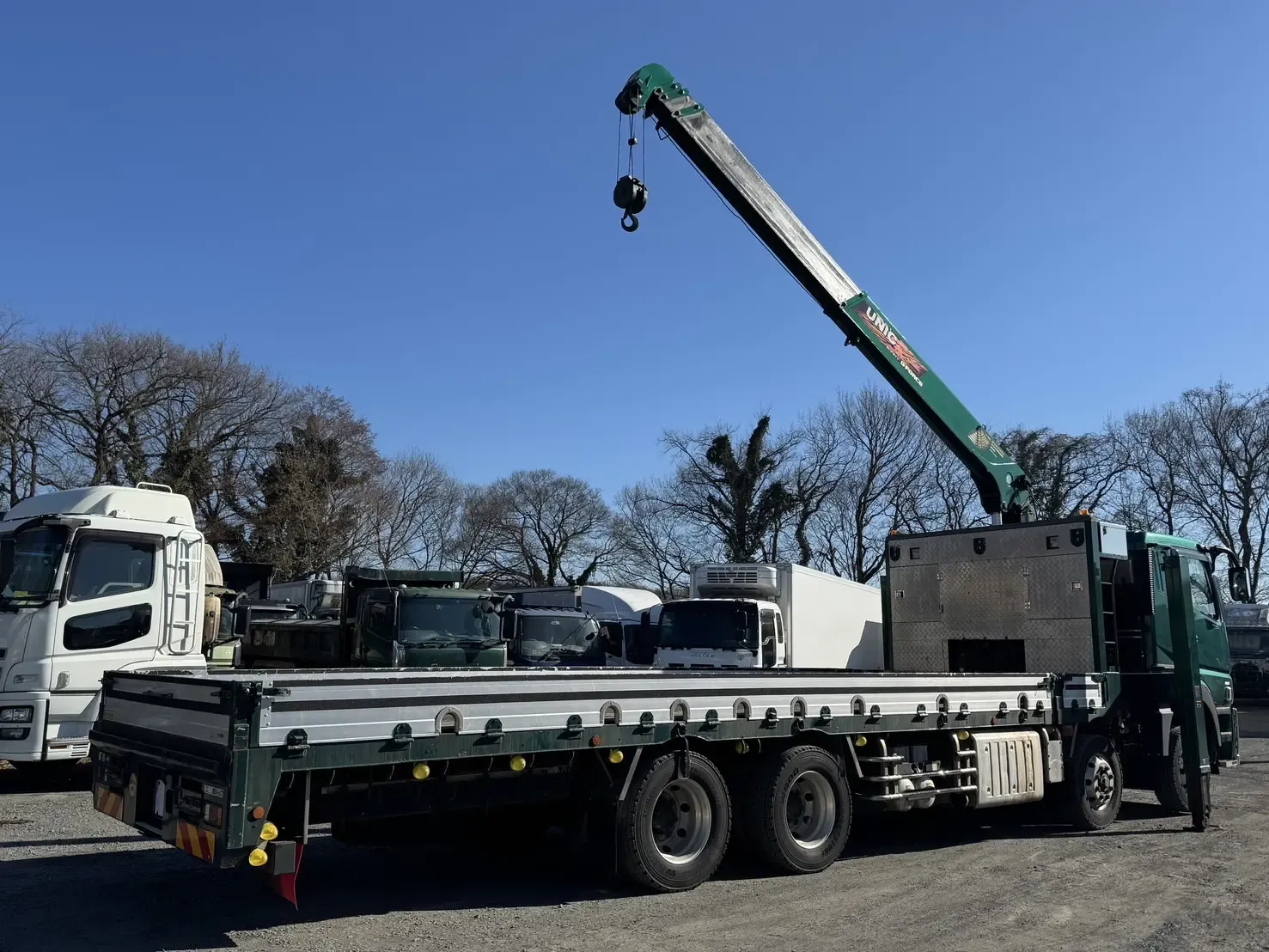 三菱 スーパーグレート 大型 車両重機運搬 5段クレーン ラジコンの中古トラック画像7