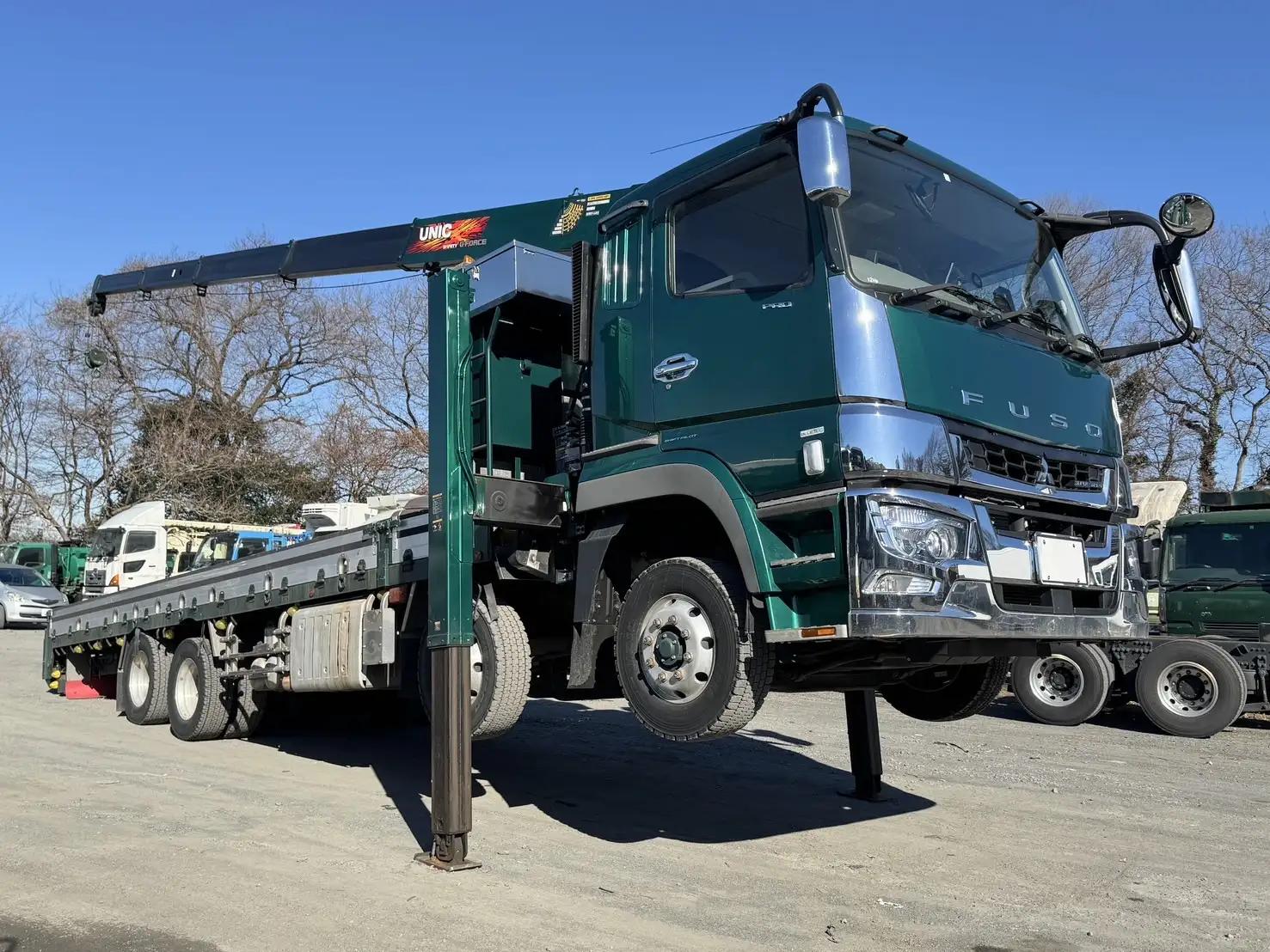 三菱 スーパーグレート 大型 車両重機運搬 5段クレーン ラジコンの中古トラック画像6