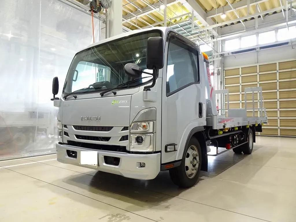 いすゞ エルフ 小型 車両重機運搬 セーフティーローダー