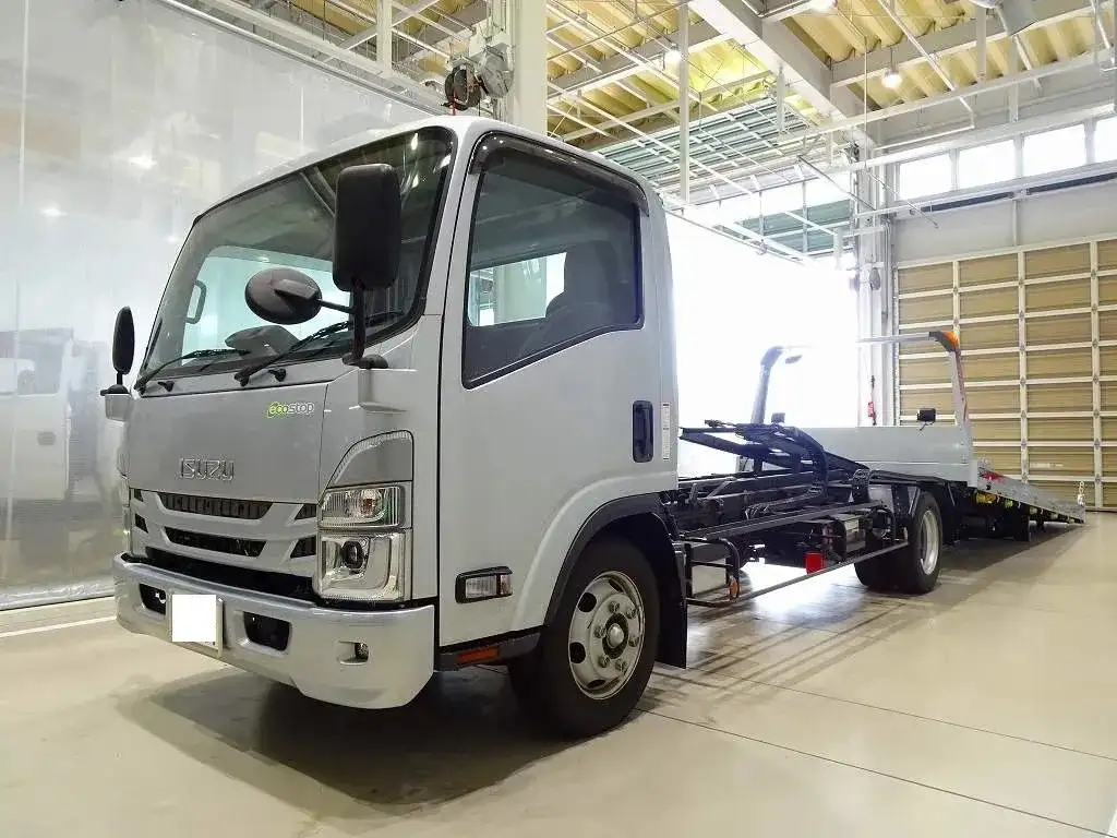 いすゞ エルフ 小型 車両重機運搬 ラジコン ウインチの中古トラック画像3