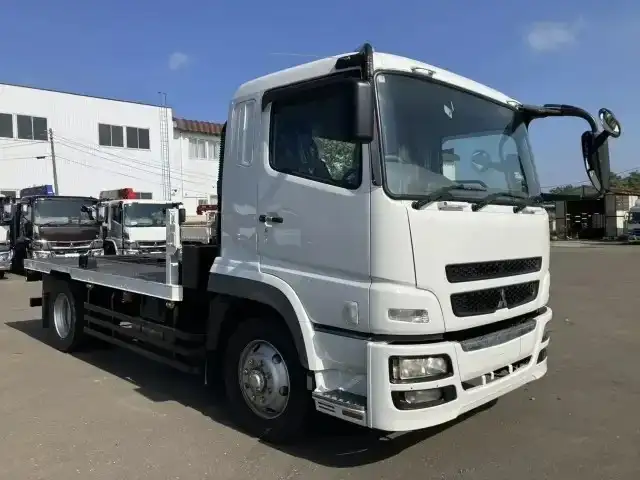 三菱 スーパーグレート 大型 平ボディ ベッド BDG-FP50JX改の中古トラック画像2