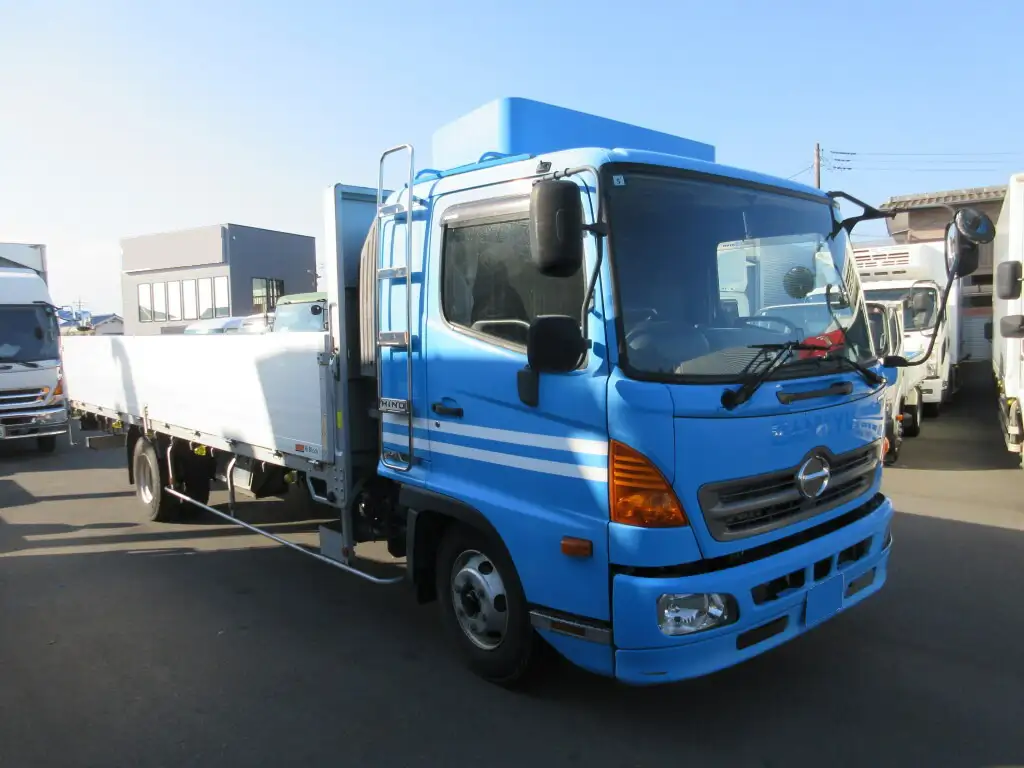 日野 レンジャー 中型/増トン 平ボディ アルミブロック ベッドの中古トラック画像2