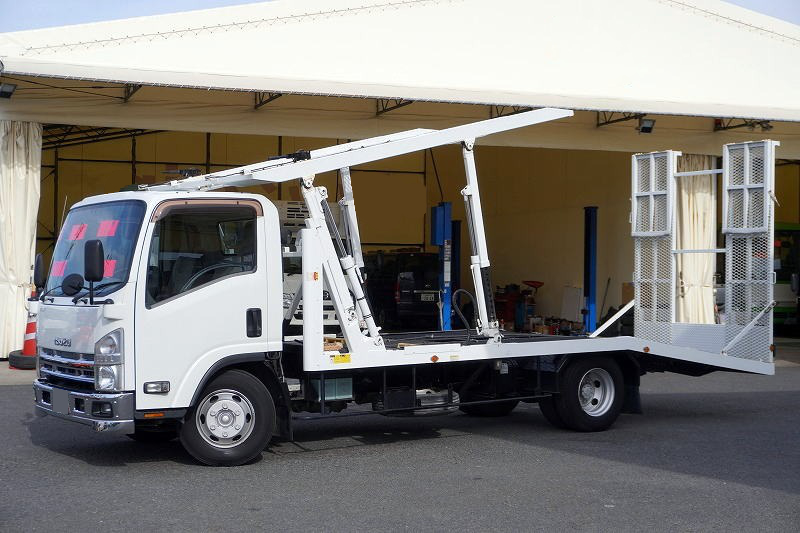 いすゞ エルフ 小型 車両重機運搬 キャリアカー