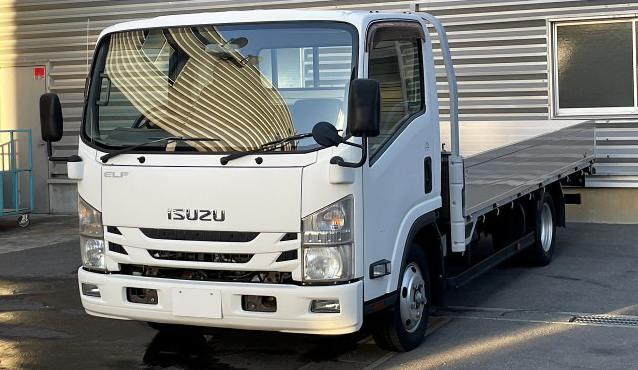 いすゞ エルフ 小型 平ボディ ワイドロング