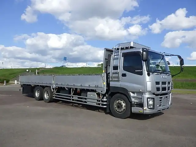 いすゞ ギガ 大型 平ボディ 床鉄板 アルミブロックの中古トラック画像2