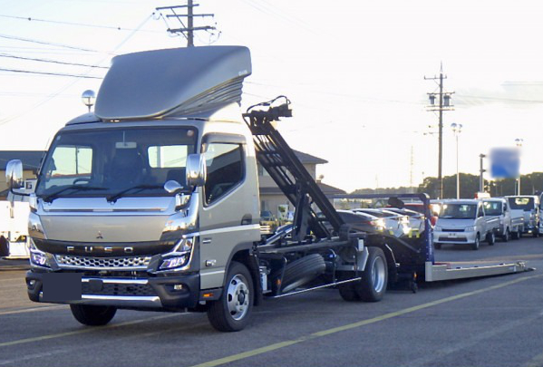 三菱 キャンター 小型 車両重機運搬 セーフティーローダー