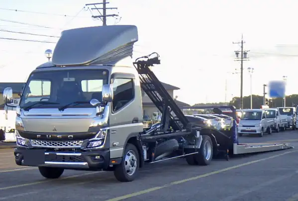 三菱 キャンター 小型 車両重機運搬 ラジコン ウインチ の中古トラック【車両No.200188】