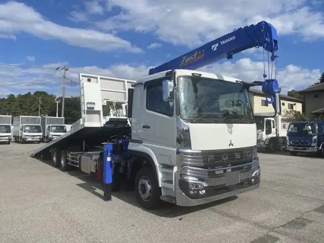 三菱 スーパーグレート 大型 車両重機運搬 4段クレーン ラジコンの中古トラック画像2