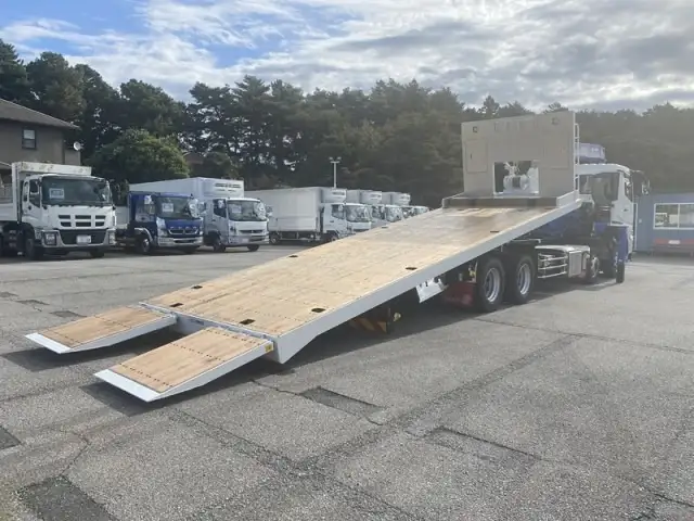 三菱 スーパーグレート 大型 車両重機運搬 4段クレーン ラジコンの中古トラック画像4