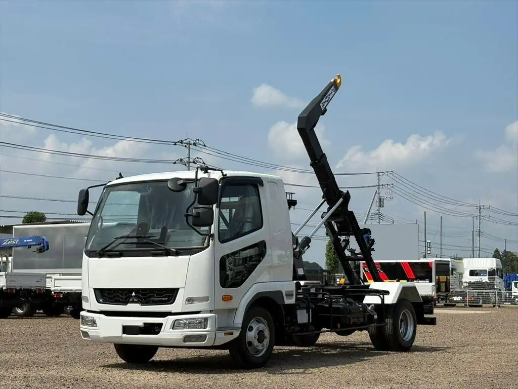 三菱 ファイター 中型/増トン アームロール ツインホイスト ベッド の中古トラック【車両No.200233】