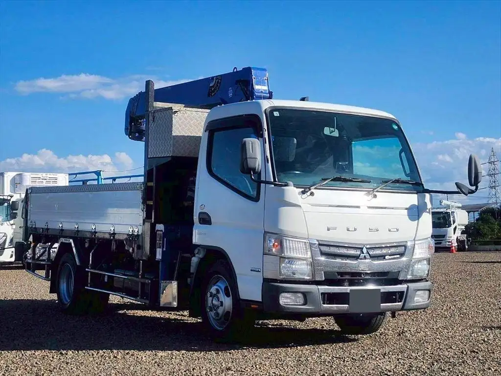 三菱 キャンター 小型 クレーン付 床鉄板 アルミブロックの中古トラック画像3