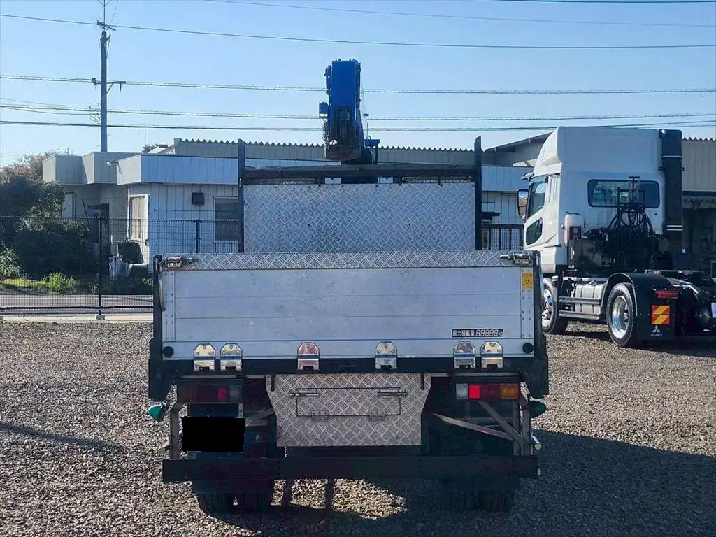 三菱 キャンター 小型 クレーン付 床鉄板 アルミブロックの中古トラック画像5