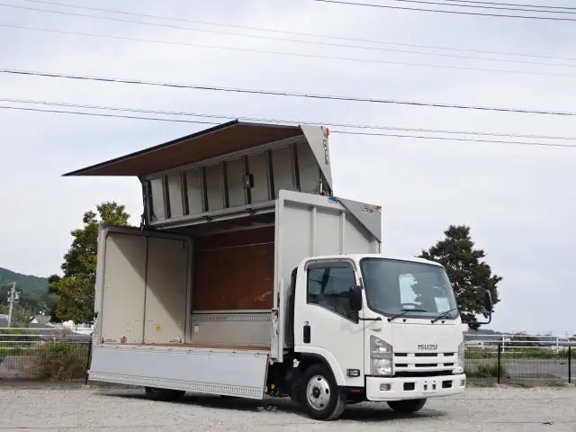 いすゞ エルフ 小型 ウイング パワーゲート BKG-NPR85AN の中古トラック【車両No.200300】