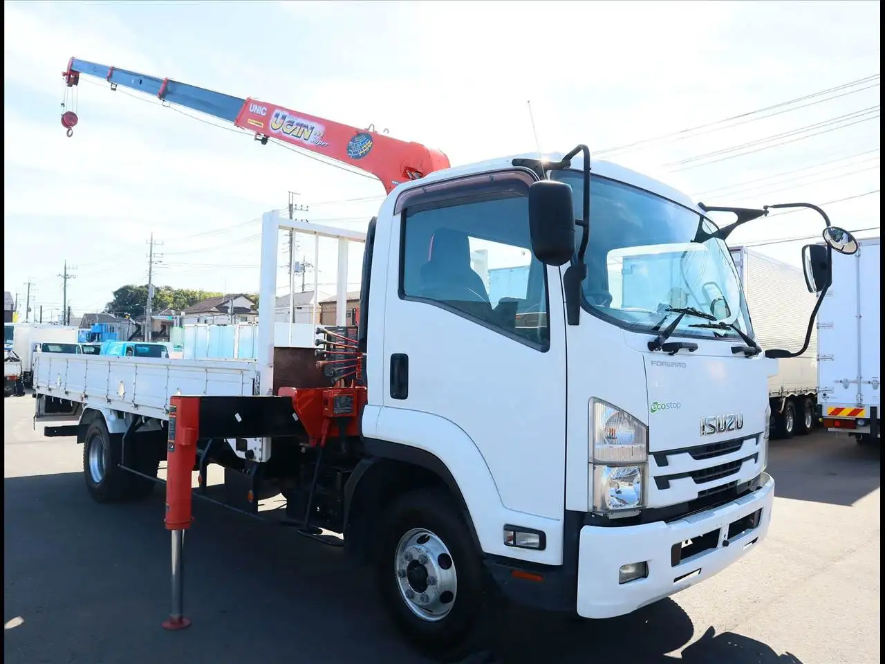 いすゞ フォワード 中型/増トン クレーン付 4段 ラジコンの中古トラック画像2