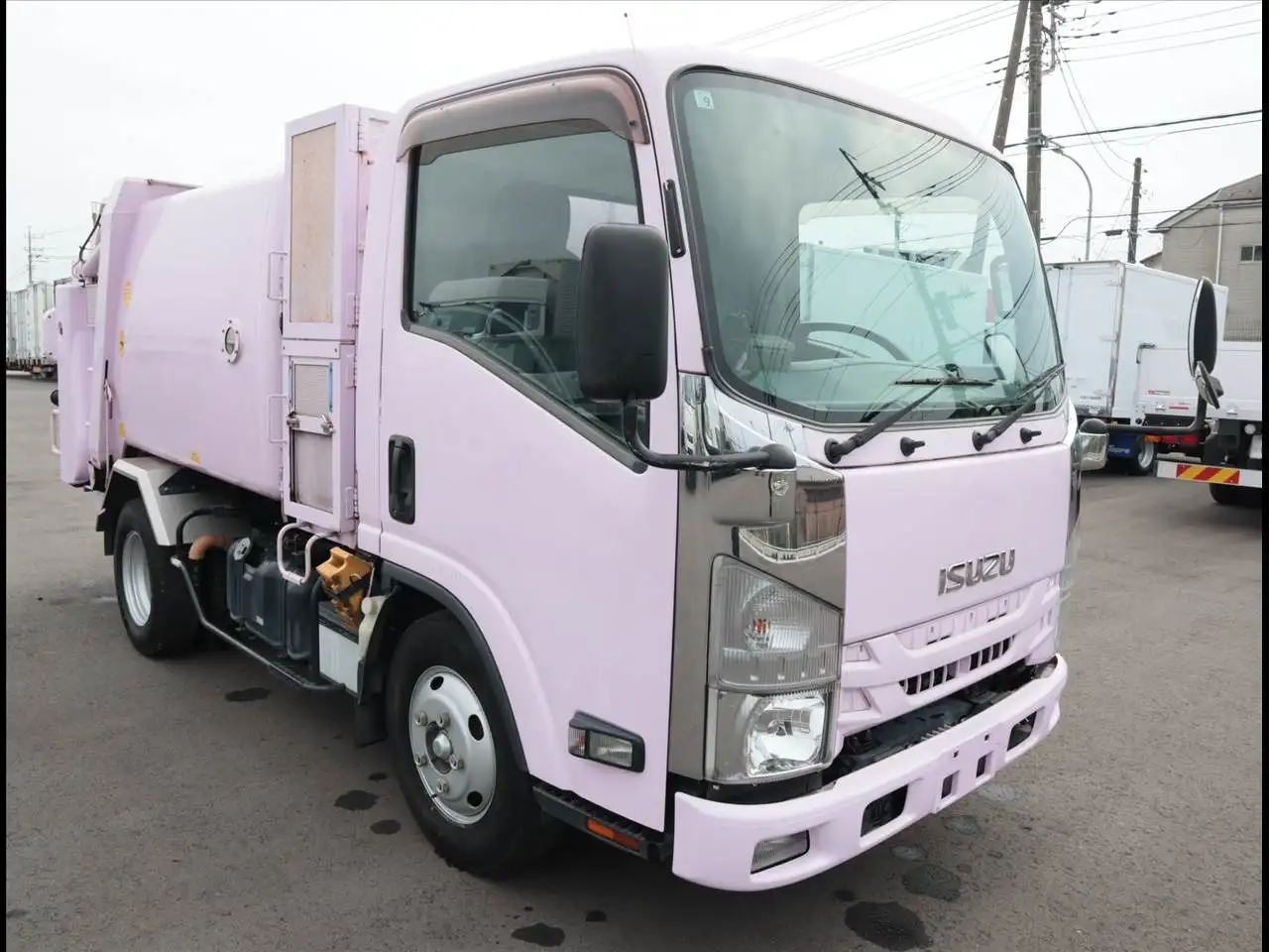 いすゞ エルフ 小型 パッカー車 巻き込み式 回転ダンプ式の中古トラック画像2