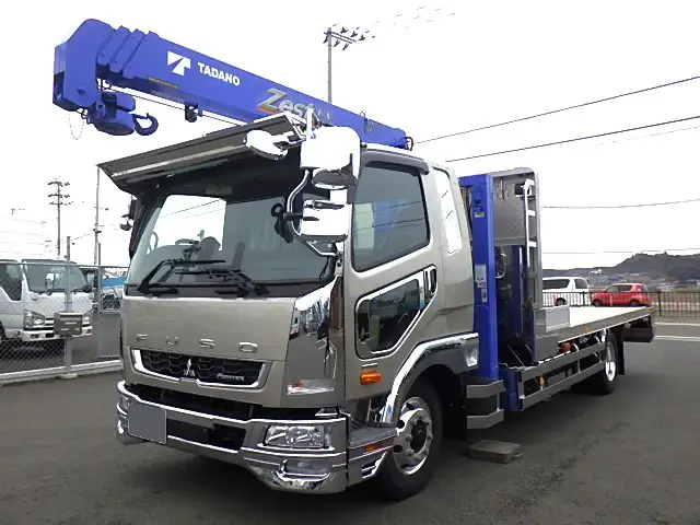 三菱 ファイター 中型/増トン 車両重機運搬 4段クレーン ラジコン の中古トラック【車両No.200344】