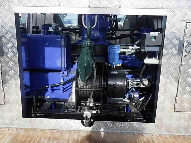 三菱 ファイター 中型/増トン 車両重機運搬 4段クレーン ラジコンの中古トラック画像8