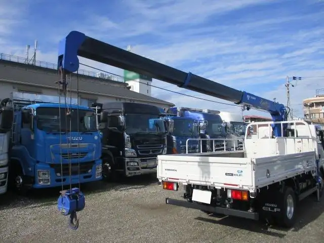 いすゞ エルフ 小型 クレーン付 床鉄板 3段の中古トラック画像4