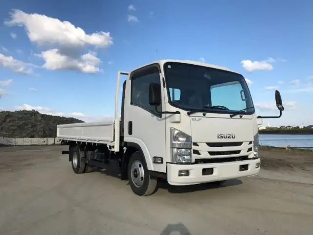 いすゞ エルフ 小型 平ボディ 床鉄板 TRG-NPR85ARの中古トラック画像2