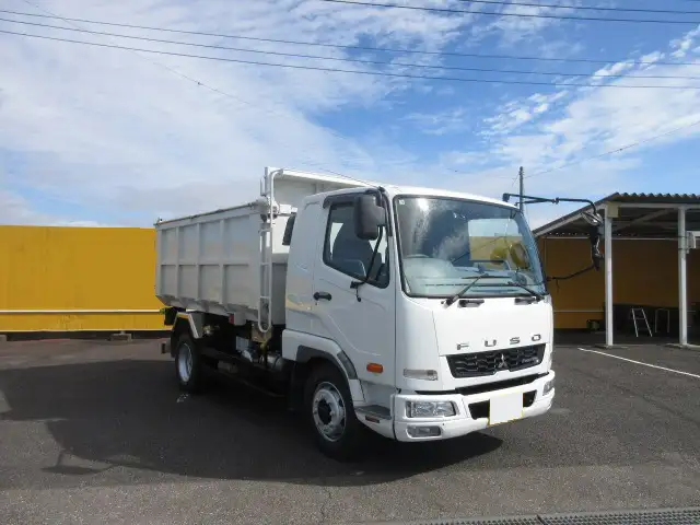 三菱 ファイター 中型/増トン ダンプ 土砂禁 天蓋付きの中古トラック画像2