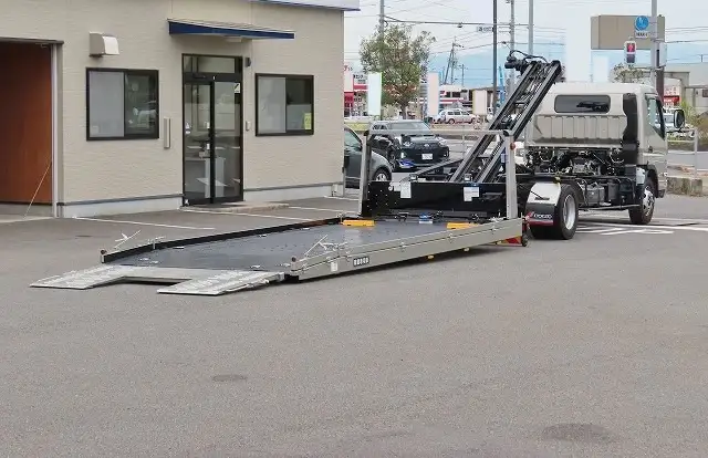 三菱 キャンター 小型 車両重機運搬 ラジコン ウインチの中古トラック画像5