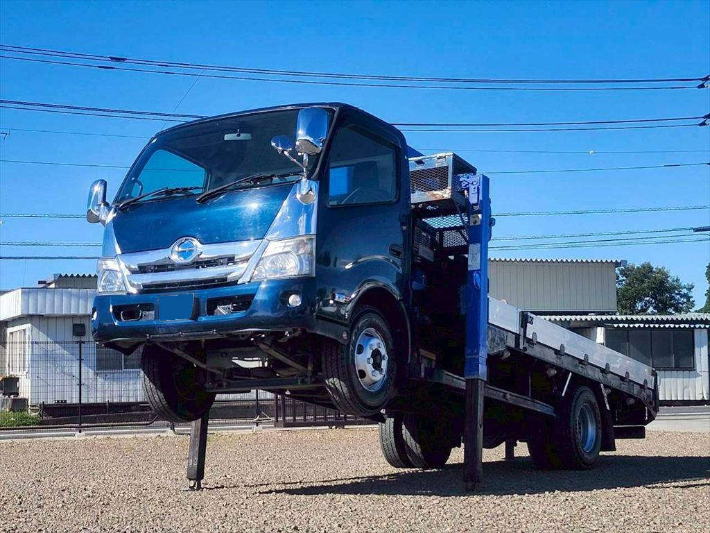 日野 デュトロ 小型 車両重機運搬 セルフローダー
