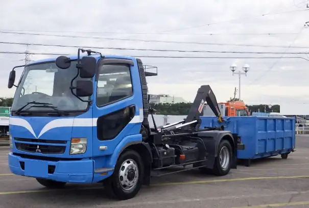 三菱 ファイター 中型/増トン アームロール コンテナ付き ツインホイスト の中古トラック【車両No.200641】