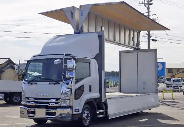 いすゞ フォワード 中型/増トン ウイング エアサス ベッド の中古トラック【車両No.200632】