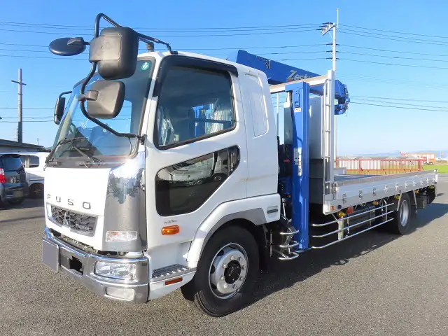 三菱 ファイター 中型/増トン 車両重機運搬 4段クレーン ラジコン の中古トラック【車両No.200606】