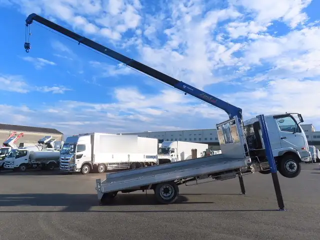 三菱 ファイター 中型/増トン 車両重機運搬 4段クレーン ラジコンの中古トラック画像10