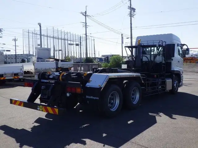 三菱 スーパーグレート 大型 アームロール ハイルーフ ベッドの中古トラック画像3