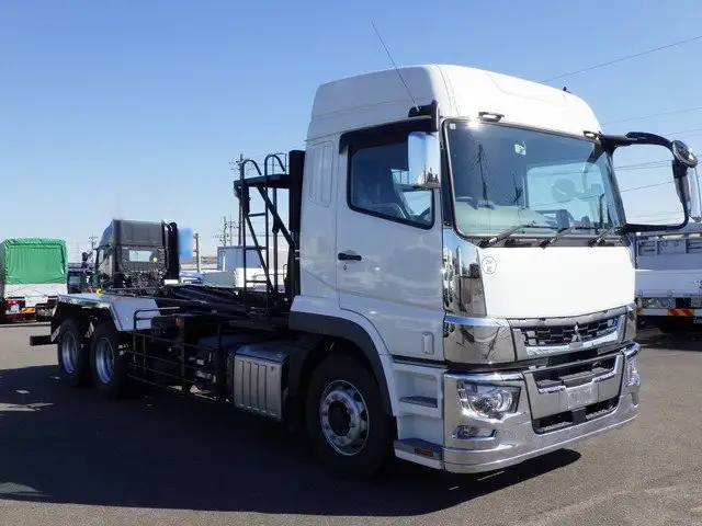 三菱 スーパーグレート 大型 アームロール ハイルーフ ベッドの中古トラック画像2