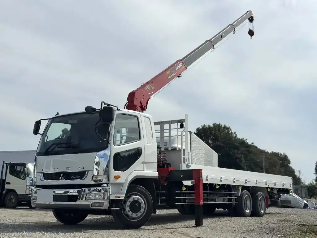 三菱 ファイター 中型/増トン クレーン付 アルミブロック 4段 の中古トラック【車両No.200679】