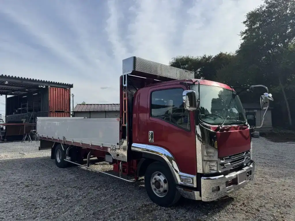 いすゞ フォワード 中型/増トン 平ボディ アルミブロック エアサスの中古トラック画像2