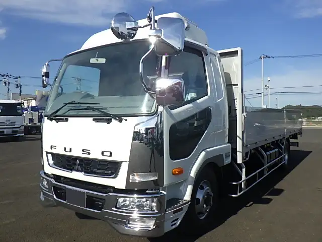 三菱 ファイター 中型/増トン 平ボディ アルミブロック ベッド の中古トラック【車両No.200657】