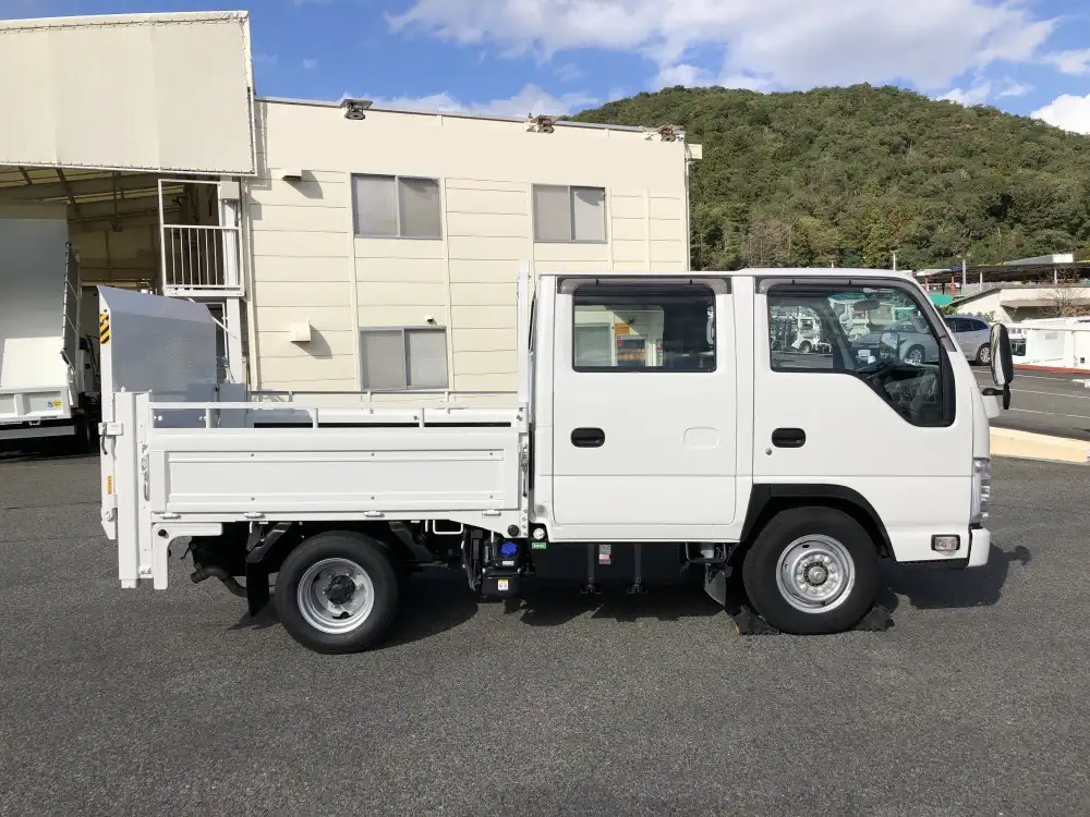 日産 アトラス 小型 平ボディ Wキャブ 幌の中古トラック画像3