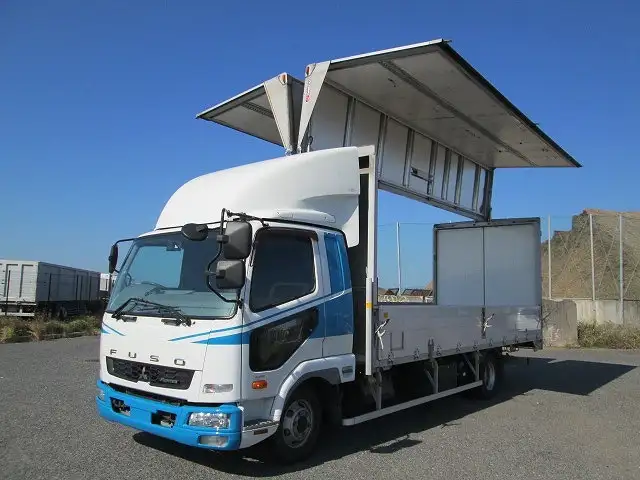 三菱 ファイター 中型/増トン ウイング ベッド TKG-FK61Fの中古トラック画像4