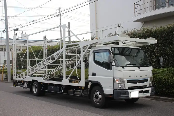 三菱 キャンター 小型 車両重機運搬 ウインチ 2PG-FEC90の中古トラック画像2