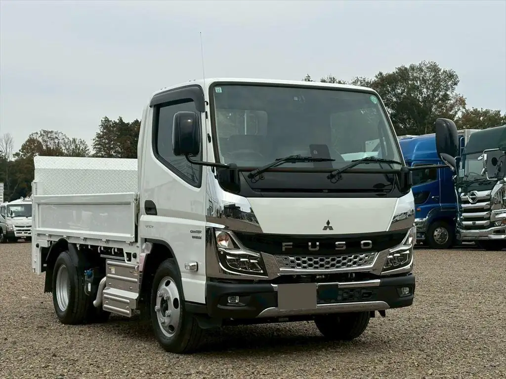 三菱 キャンター 小型 平ボディ パワーゲート 床鉄板の中古トラック画像2