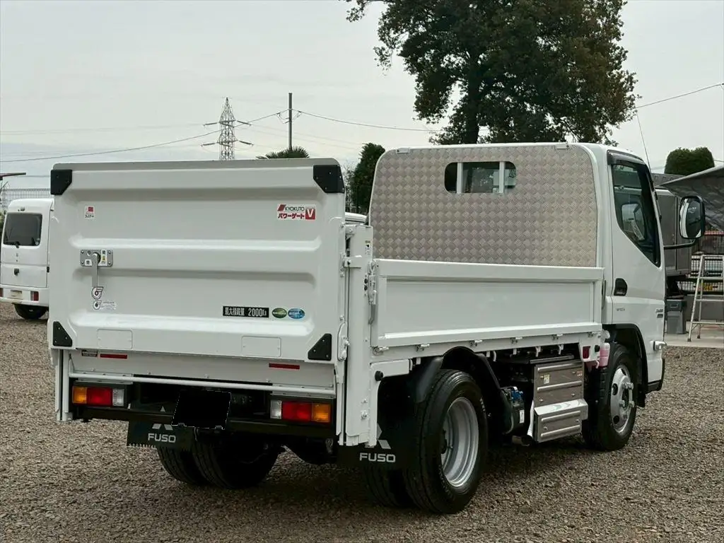 三菱 キャンター 小型 平ボディ パワーゲート 床鉄板の中古トラック画像3
