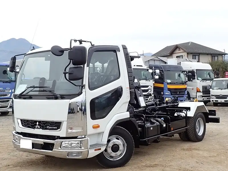 三菱 ファイター 中型/増トン アームロール コンテナ付き ツインホイスト の中古トラック【車両No.201001】