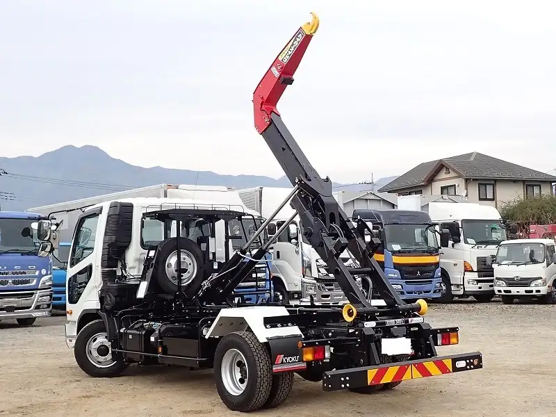 三菱 ファイター 中型/増トン アームロール コンテナ付き ツインホイストの中古トラック画像5