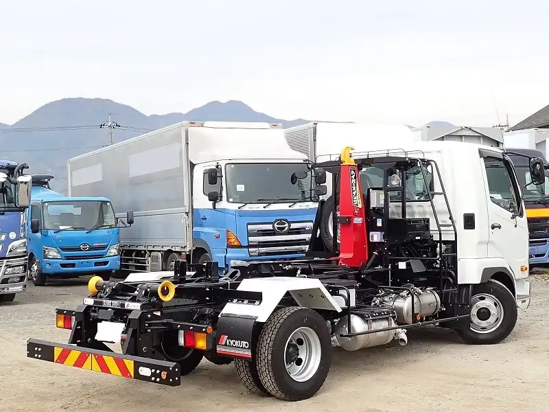 三菱 ファイター 中型/増トン アームロール コンテナ付き ツインホイストの中古トラック画像3