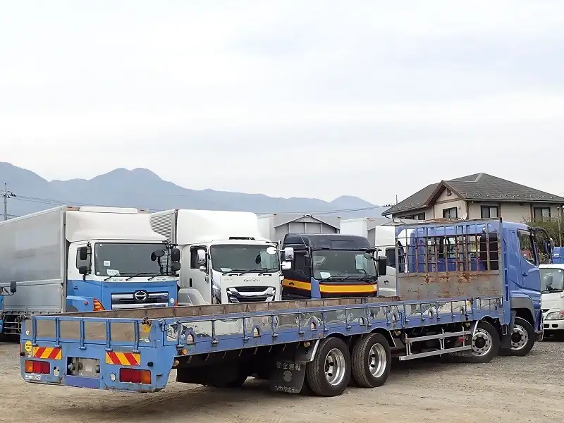 三菱 スーパーグレート 大型 平ボディ ベッド QKG-FS50VZの中古トラック画像3