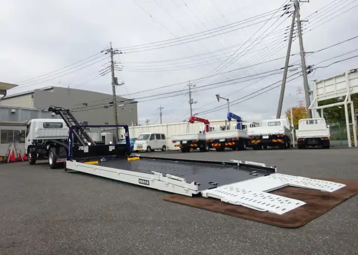 三菱 キャンター 小型 車両重機運搬 ウインチ 2PG-FEB80の中古トラック画像6